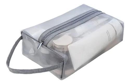 Neceser De Maquillaje Transparente Con Asa, Nuevo, Para Toil