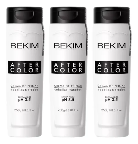 Crema De Peinar Cabellos Tratados After Color Bekim 250g X3