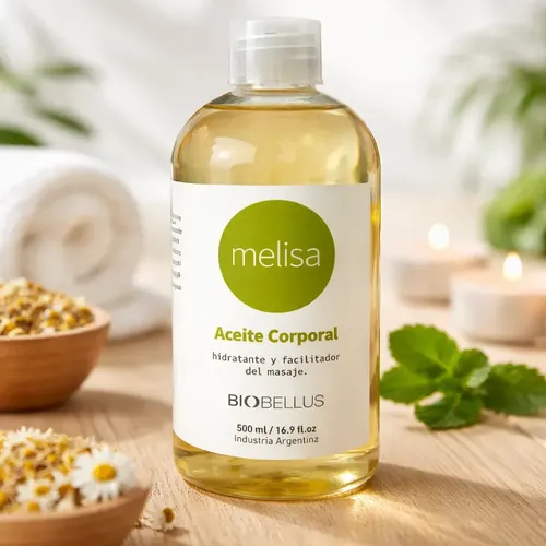 Aceite Corporal Masajes Melisa Relajante Biobellus 500ml