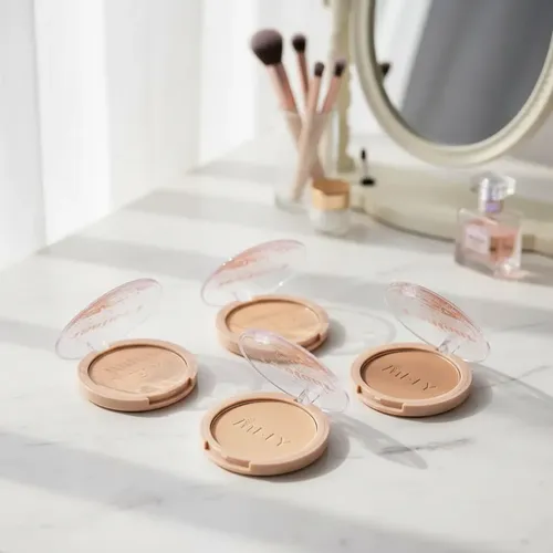 Polvo Compacto Mely Para Fijar Maquillaje Contour Wave
