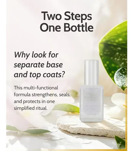 Esmalte Base Y Top Coat Karma Organic 2 En 1, 13 Ml