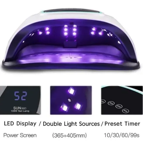 Cabina Sun Uv Led 108w Tactil Timer Profesional Doble Pro