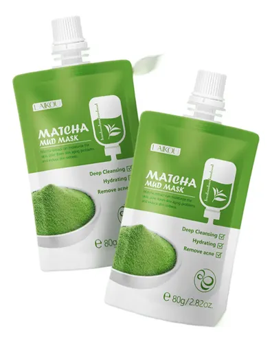 Mascarilla Facial De Arcilla Con Matcha Y Aloe 80g