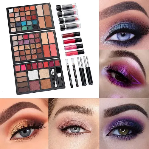 Kit De Maquillaje Profesional,sombras Ojos Paleta Para Muje