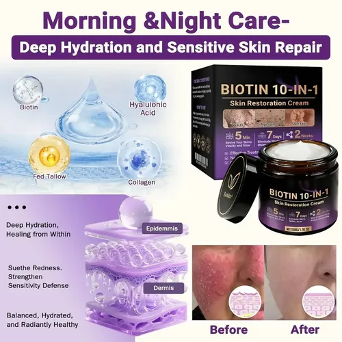 Hf Crema Reparadora 10 En 1, Crema Natural`