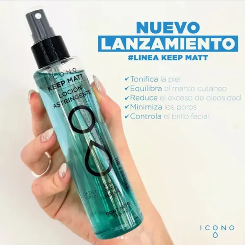 Loción Astringente Piel Grasa Keep Matt 150ml. Icono Momento De Aplicación Día/noche