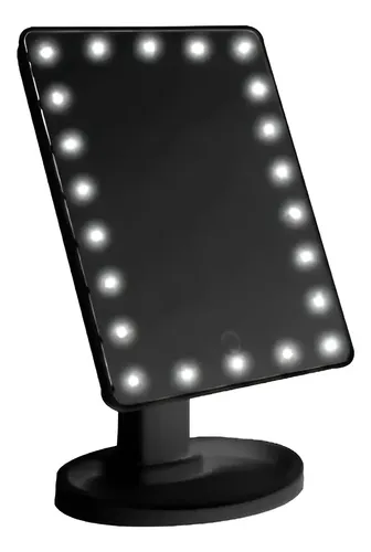 Espejo Luces Led Para Maquillaje Touch Screen Giratorio