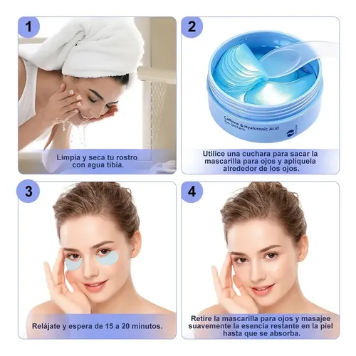 M/h Parches De Hidrogel Para Ojos Con Colágeno Anti Ojeras