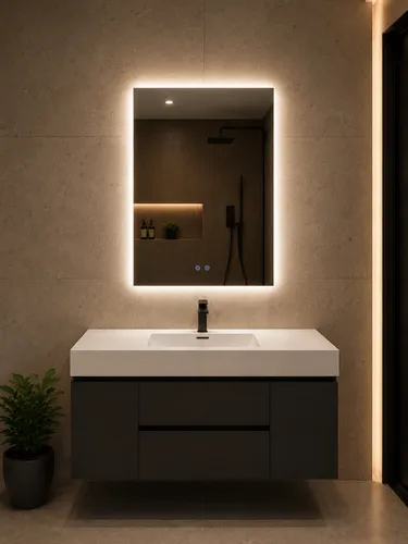 Espejo Luz Led Tactil Touch Desempañador 110x90cm Baño