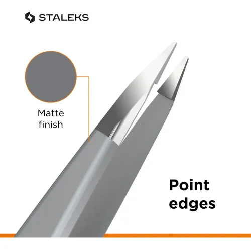 Pinzas Para Cejas Staleks Pro Expert 10 Puntas Finas