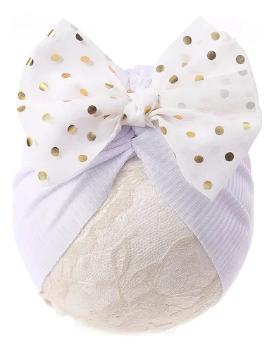 @.. Gorritos Para Bebé Niña Moño Gorros Turbantes Headwrap