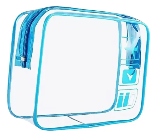 2 Paquete De 2-6 Bolsas De Maquillaje Transparentes 2 Piezas