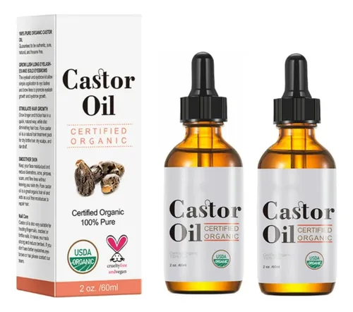 Aceite De Ricino Para Crecimiento De Pestañas Y Cejas 60ml 2