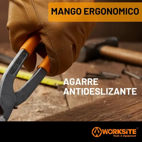 Tenaza 10 Pulgadas Armador Medio Corte Cromo Vanadio Worksite 250 Mm