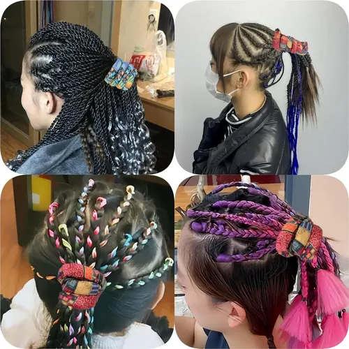 4 Sujetadores De Cabello En Espiral Katochug Para Dreadlocks