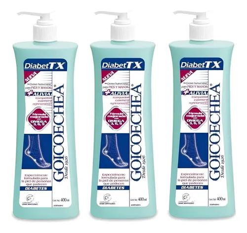 Goicoechea Diabet Tx Crema X 400 Ml Combo X 3 Unidades