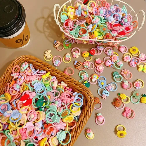 Corbatas Elásticas De Dibujos Animados Para Niñas