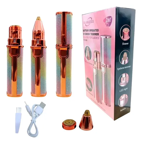 Depiladora Cejas Facial 2 En 1 Recargable Usb Blawless