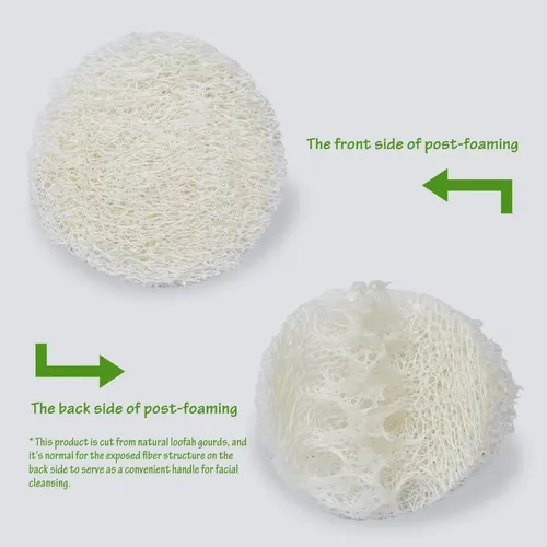 Conjunto De 25 Discos Exfoliantes De Luffa Natural Para La