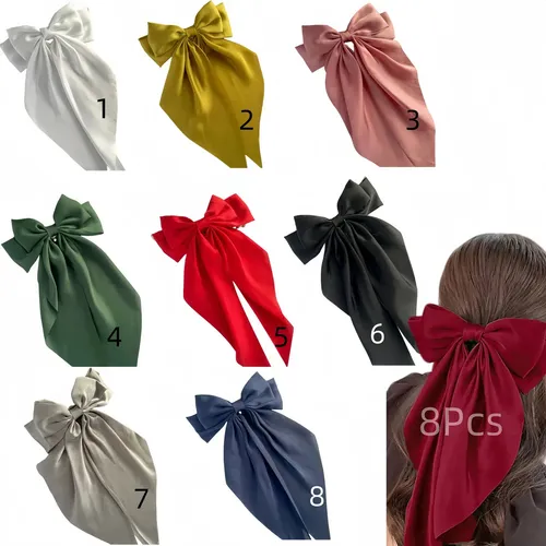 / 8 Piezas Horquilla De Lazo/accesorios Para El Pelo Conlazo