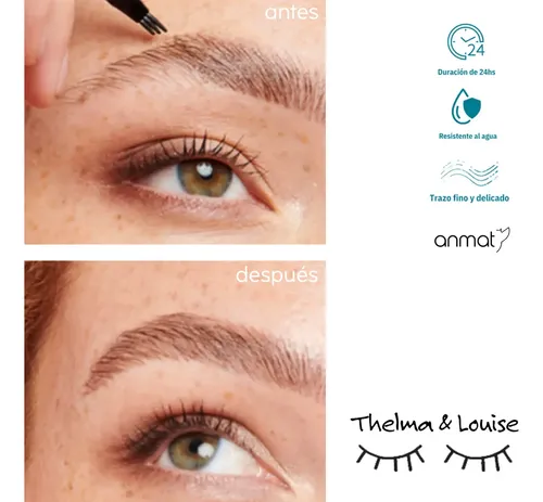 Delineador De Cejas Microblanding Thelma & Louise Castaño Oscuro