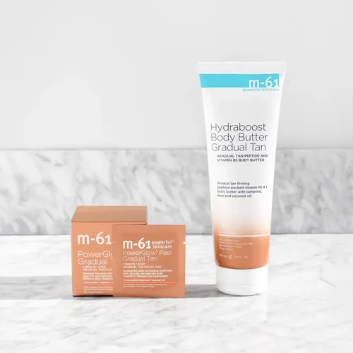 Manteca Corporal M-61 Hydraboost Gradual Tan Sin Perfume, 25