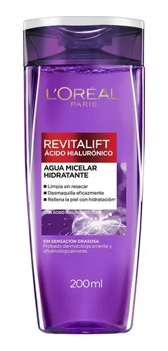 L’oréal Paris Agua Micelar Ácido Hialurónico X 200ml