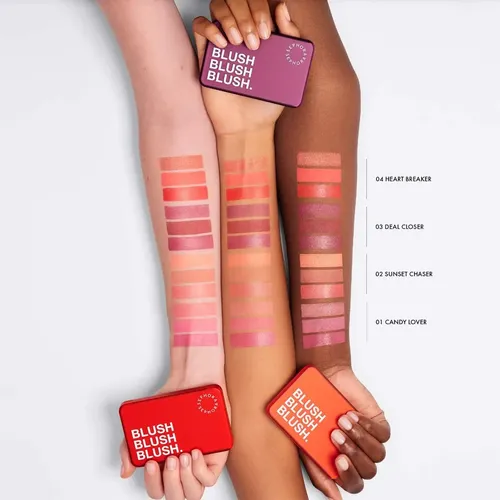 Paleta de Rubor Sephora Collection Blush Blush Blush Sunset Chaser para Todo Tipo de Piel