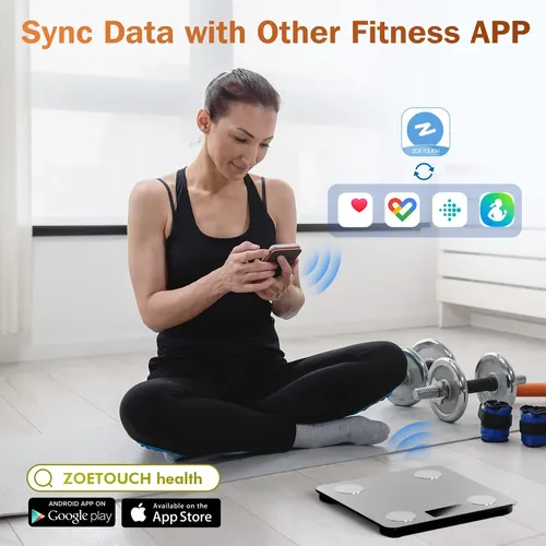 Báscula De Baño Inteligente Zoetouch Con Bluetooth E Imc