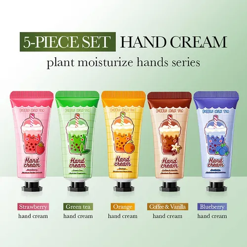 Crema De Manos Con Queso Blando Hidratante, Paquete De 5 Uni
