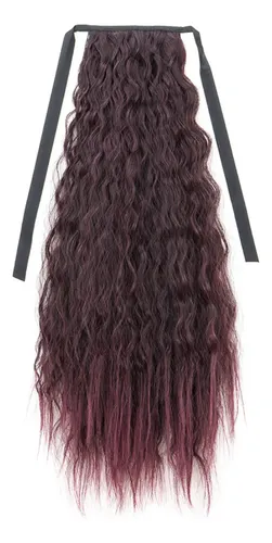 Peluca Larga Y Rizada Para Mujer, Tamaño M, Rosa, Rojo, Azul