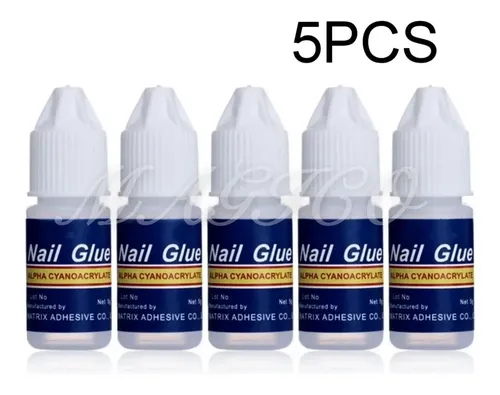 Pegamento X5 Nail Glue Para Uñas Postizas Tips Strass Gotero