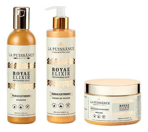 Shampo + Máscara + Crema De Peinar Royal Elixir La Puissance