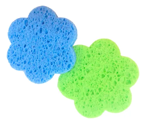 Esponjas Flor Para Limpieza Facial Skincare 12 Packs X2u C/u
