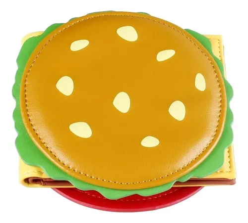 Cn _ Billetera Creativa Con Diseño De Hamburguesa Para .