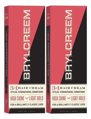 Pack De 2 Crema Para Peinar Brylcreem 3 En 1 Brillo Intenso