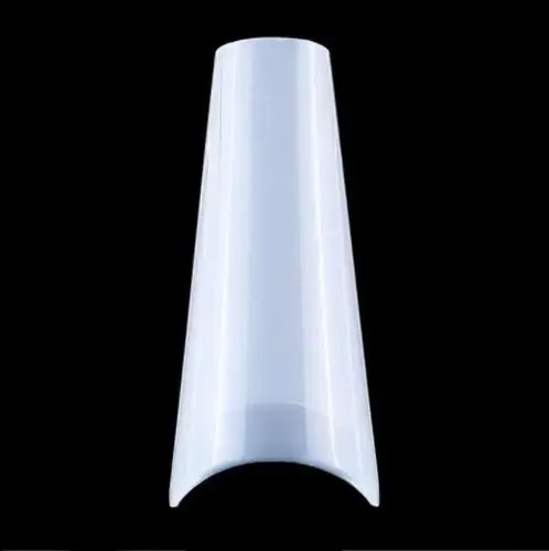 Tips Coffin Con Sonrisa Y Escalon X100 Ultra Fino Esculpidas Color Natural