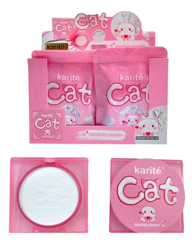 Polvo Compacto Mate Karite Cat 7g 7ml Traslúcido