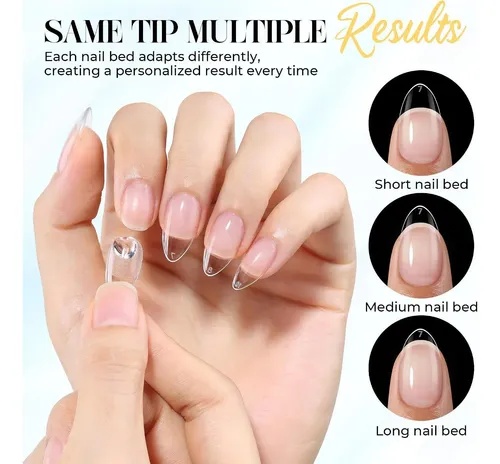 Conjunto De Uñas De Gel Corta Almendra Una Gella Ug-tz002