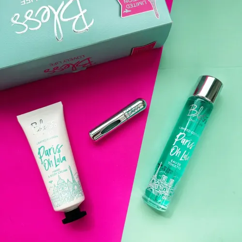Bless Lovely Life Set Perfume Floral Frutal EDT 50ml + Perfumero + Crema Oh Lala Mujer