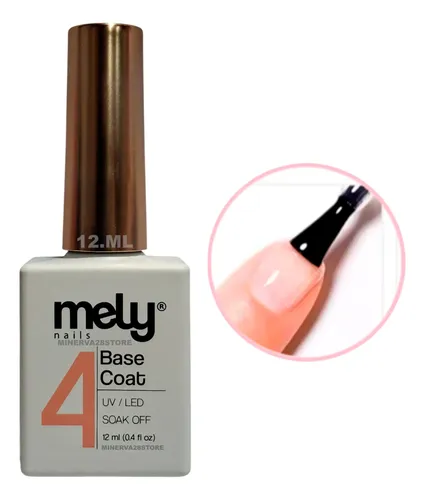 Base Coat Mely 12ml Uv/led Semipermanente, Manicura, Anmat