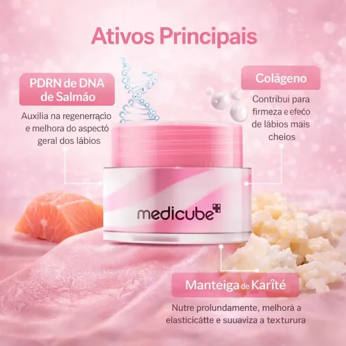 Mascarilla Labial Pdrn Medicube Salmón Colágeno Sleeping Mask