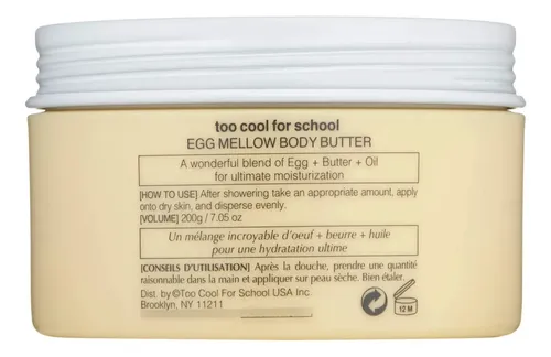 Manteca Corporal Demasiado Fría Para La Escuela Egg Mellow C