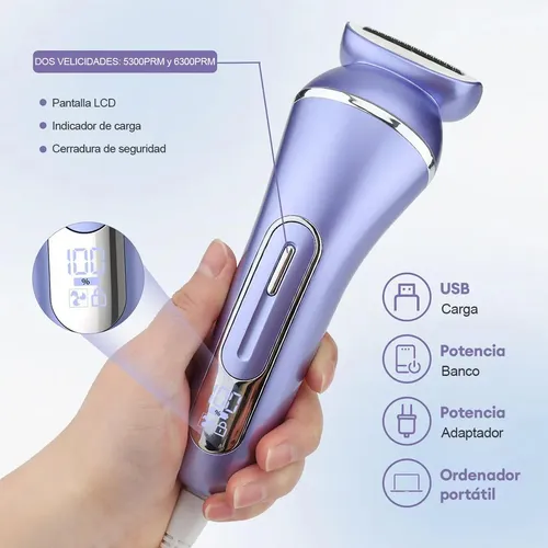 Depiladora Eléctrica 7 En 1 Para Mujer Maquina Rasuradora