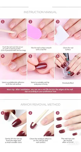 Uñas Postizas Press On Leopardo Amor Strass Ombre Nail Art