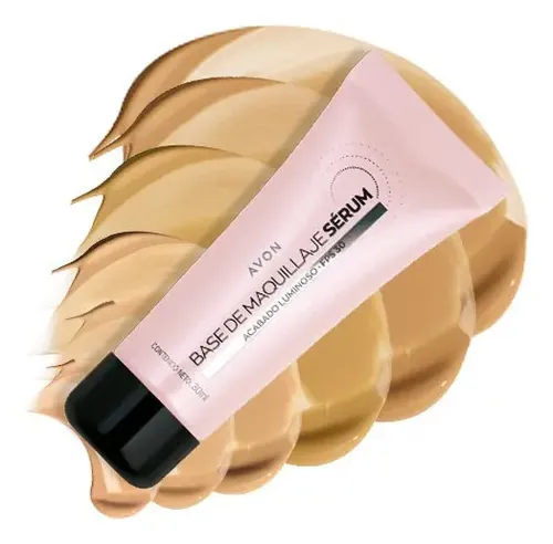Base De Maquillaje Sérum Liquida. Hidratante Fps30 Avon 30ml Tono Ivory
