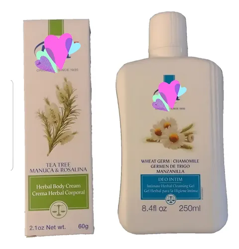 Deointim, Crema Tee Tree Y Lata Contenedora.