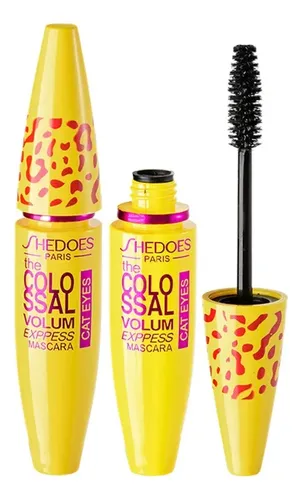 Rímel Tubo Amarillo Rizado, Delgado Y Grueso