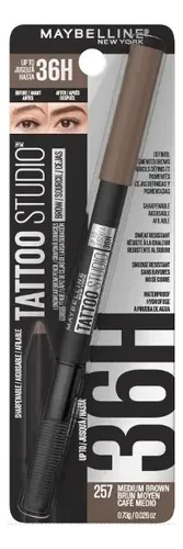 Maybelline Tatto Studio Lápiz Para Cejas Medium Brown
