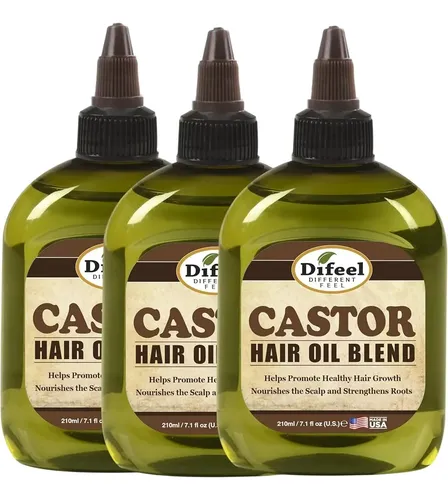 Tratamiento Capilar Aceite De Ricino Premium Difeel 75 Ml